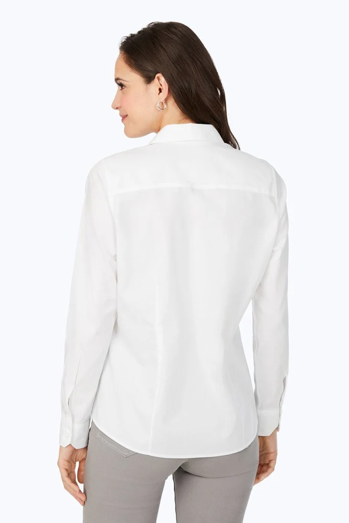 Dianna No Iron Pinpoint Long Sleeve Shirt - Image 15