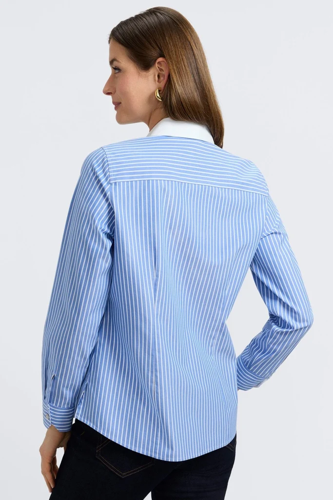 Dianna No Iron Pinpoint Long Sleeve Shirt - Image 8