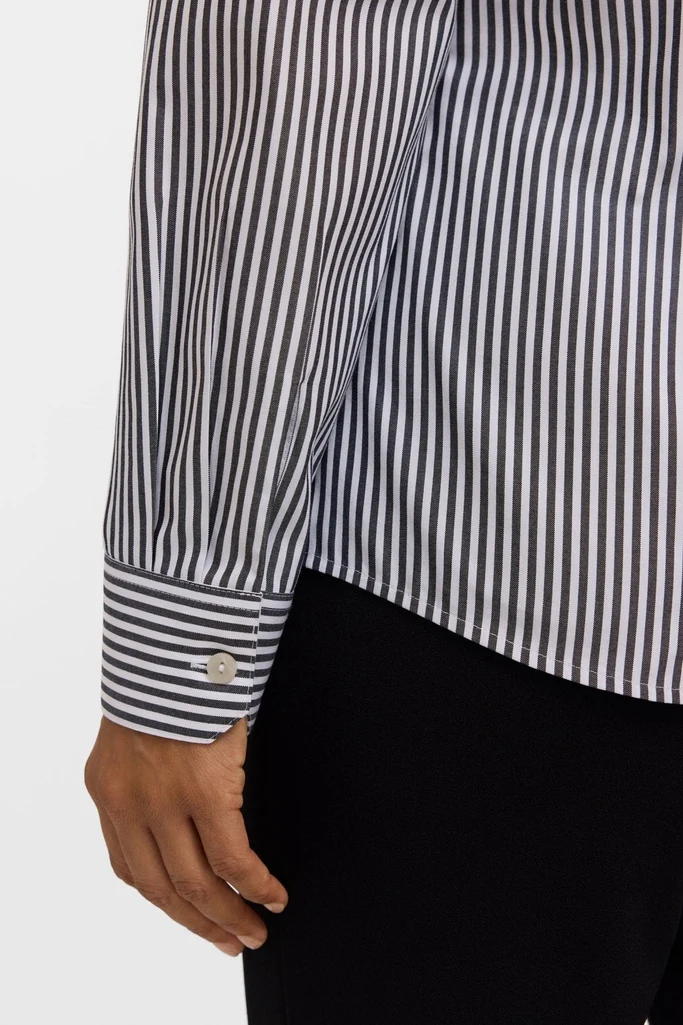 Dianna No Iron Pinpoint Stripe Long Sleeve Shirt - Image 8