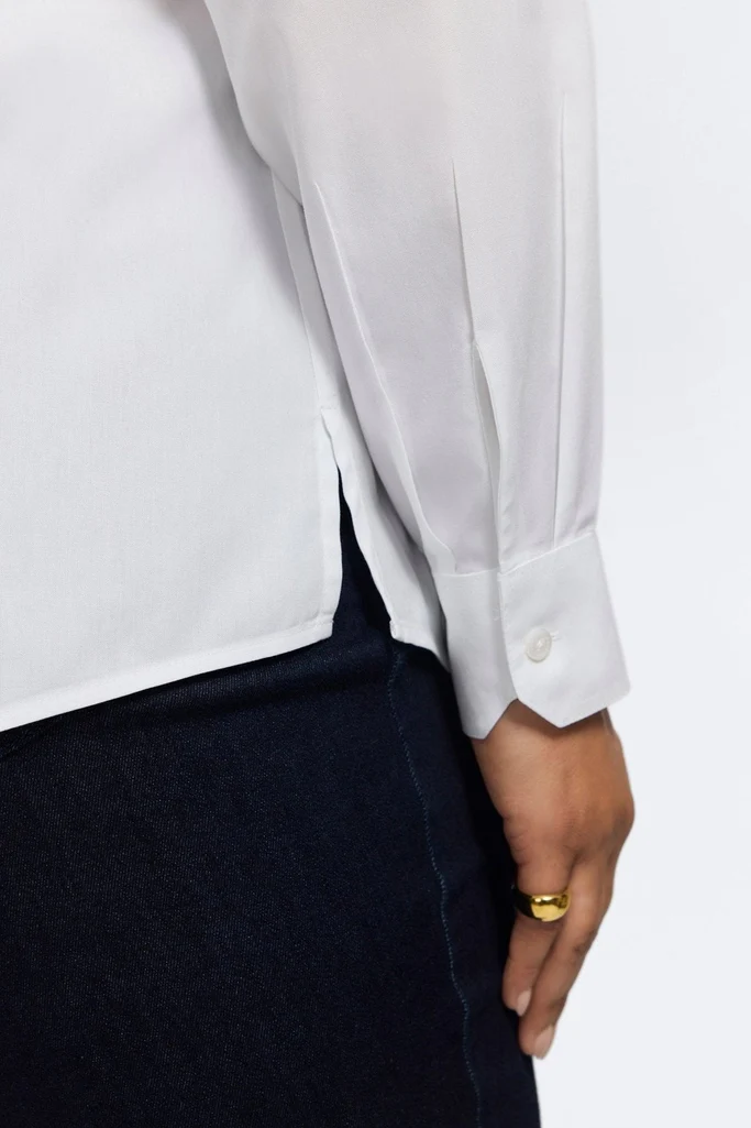Dianna Plus No Iron Pinpoint Long Sleeve Shirt - Image 3