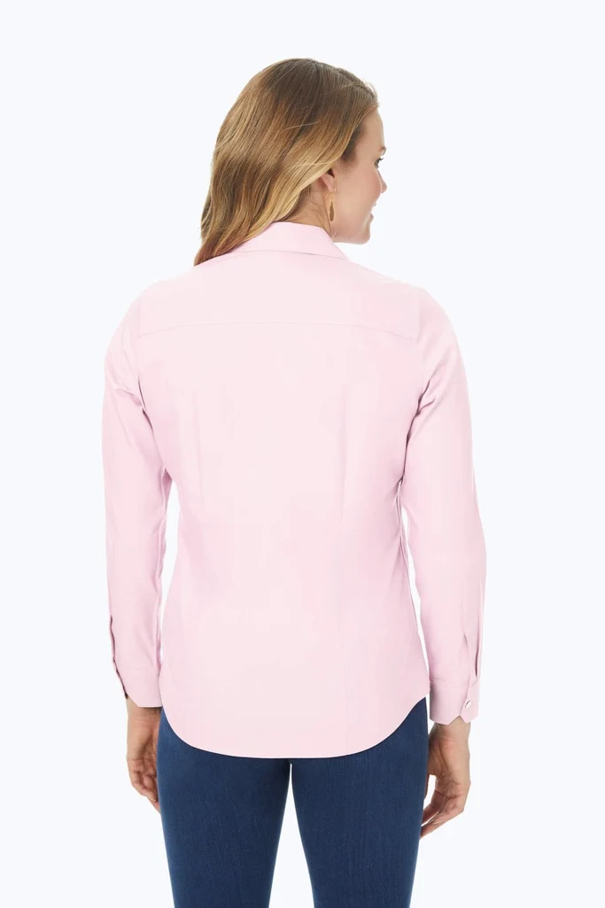 Dianna Plus No Iron Pinpoint Long Sleeve Shirt - Image 6