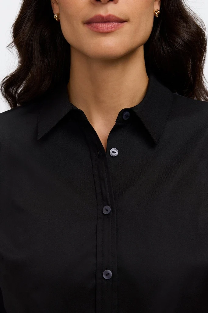 Dina Knit-Woven 3/4 Sleeve Shirt - Image 7
