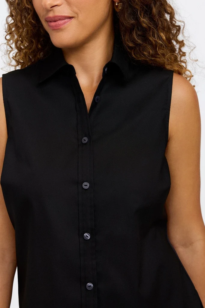 Dina Knit-Woven Sleeveless Shirt - Image 7
