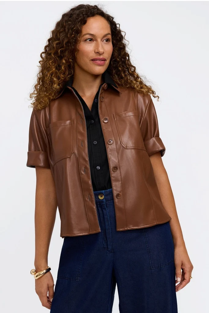Dina Knit-Woven Sleeveless Shirt - Image 9