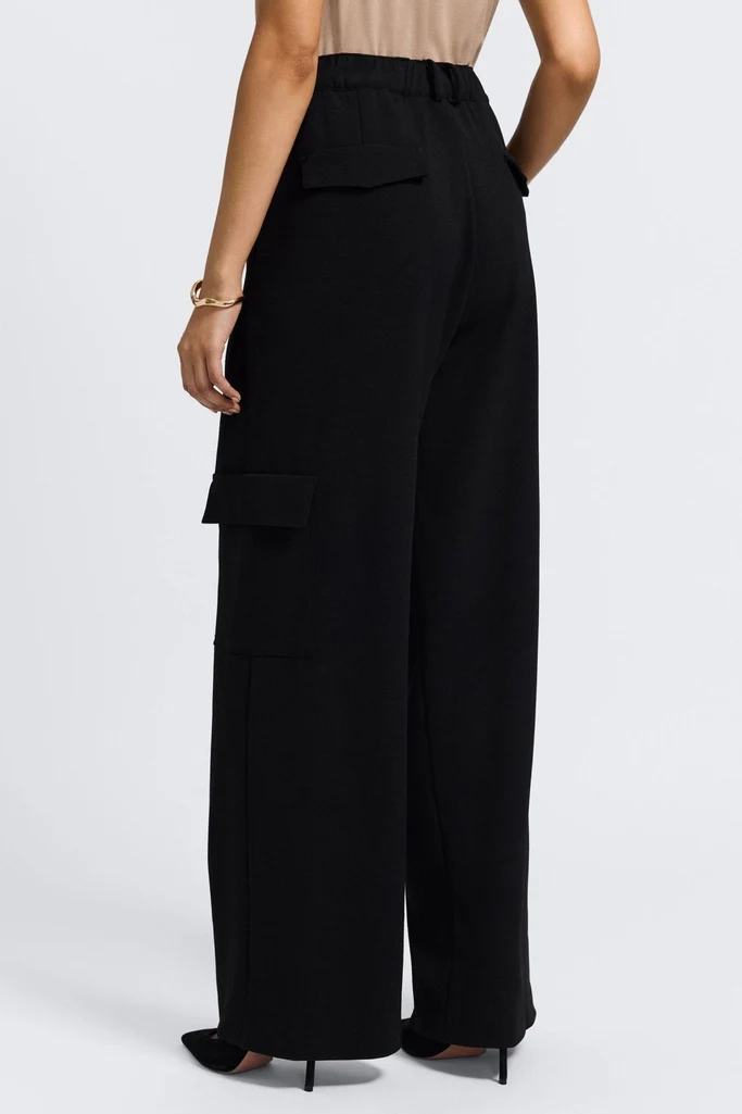 Elizabeth Knit Crepe Cargo Pants - Image 10