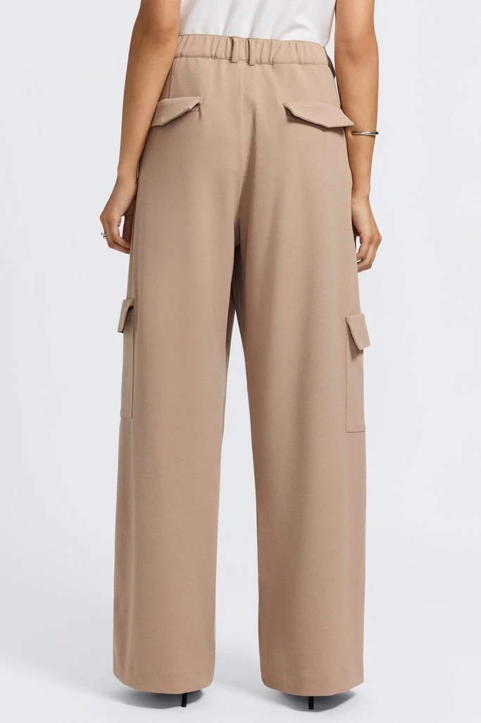 Elizabeth Knit Crepe Cargo Pants - Image 5