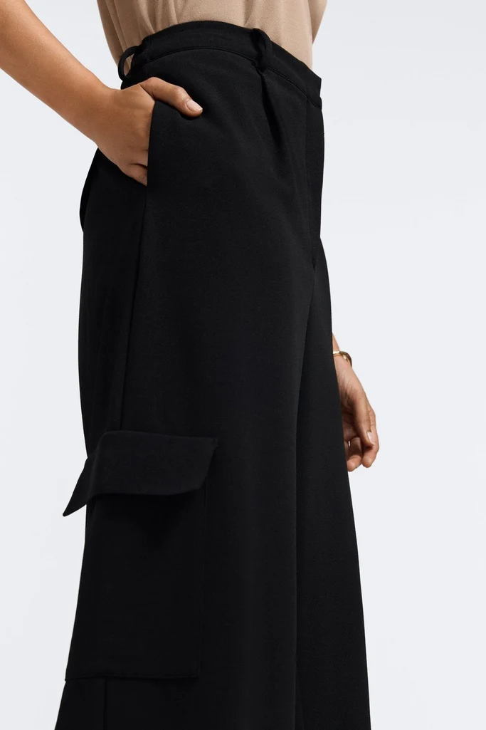 Elizabeth Knit Crepe Cargo Pants - Image 7