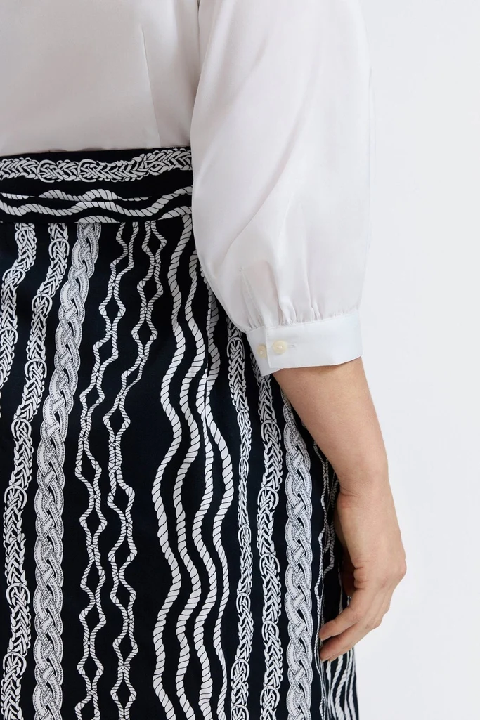 Esther Plus Braided Belts 3/4 Sleeve Dress - Image 4
