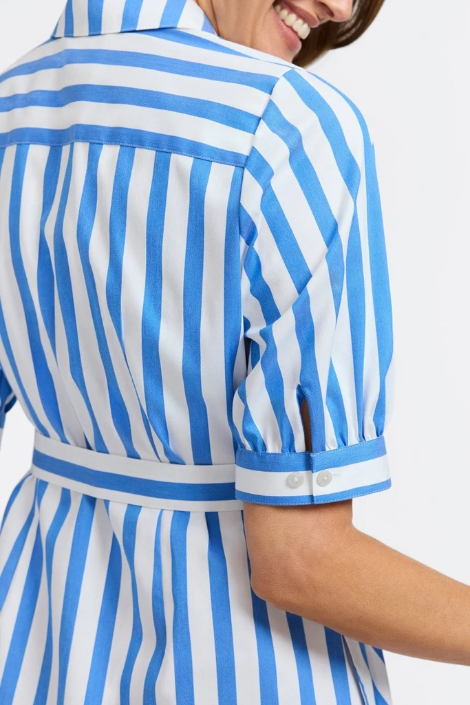 Esther Springtime Stripe Elbow Sleeve Dress - Image 16
