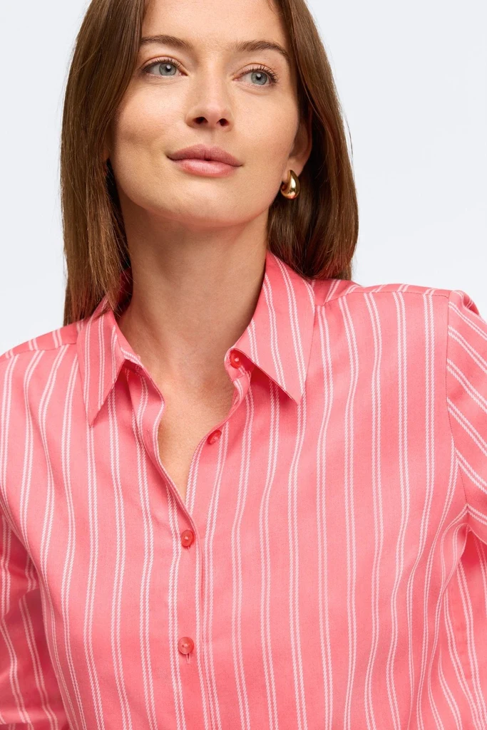 Evelyn Rope Stripe 3/4 Sleeve Shirt - Image 6