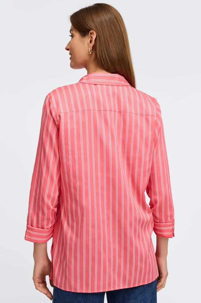 Evelyn Rope Stripe 3/4 Sleeve Shirt - Image 8