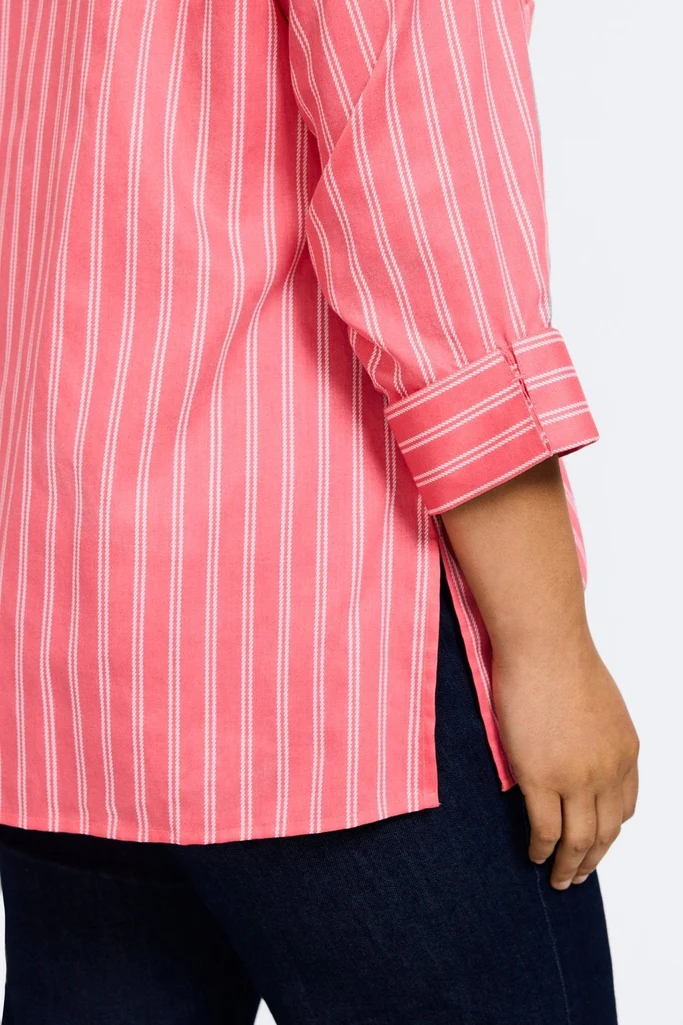 Evelyn Plus Rope Stripe 3/4 Sleeve Shirt - Image 5