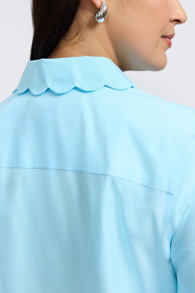 Gwen Plus No Iron Pinpoint 3/4 Sleeve Shirt - Image 14