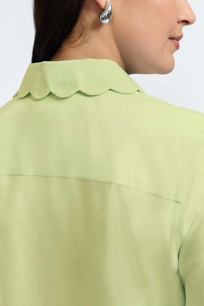 Gwen Plus No Iron Pinpoint 3/4 Sleeve Shirt - Image 16