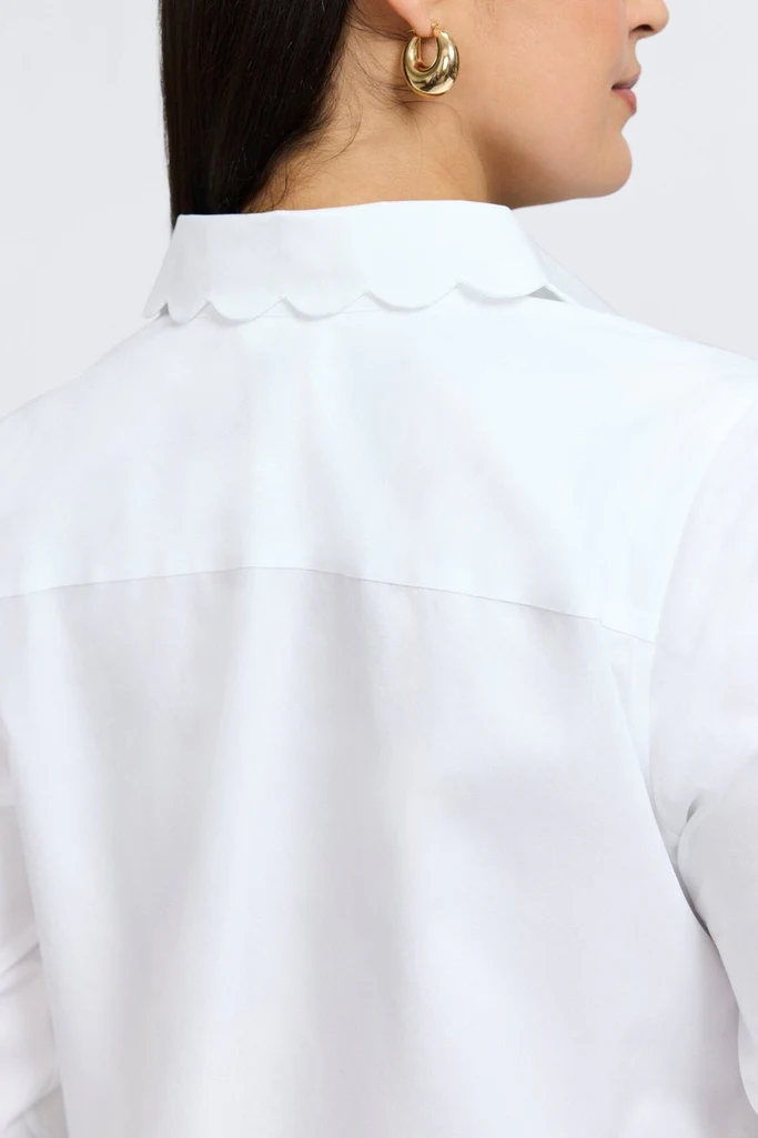 Gwen Plus No Iron Pinpoint 3/4 Sleeve Shirt - Image 7