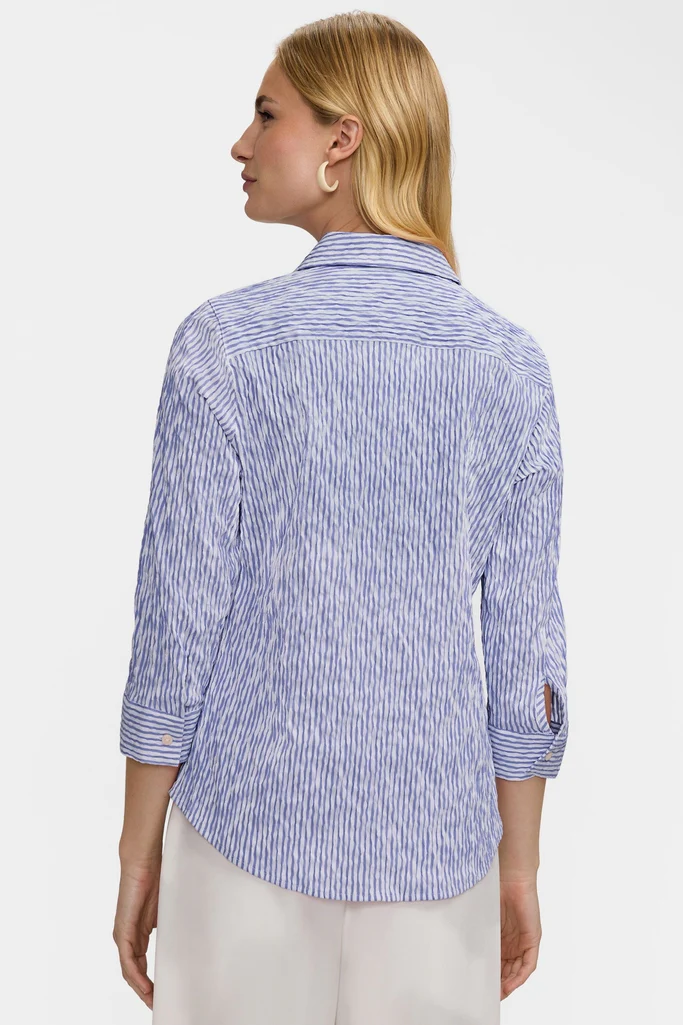 Hampton Crinkle Jacquard 3/4 Sleeve Shirt - Image 6