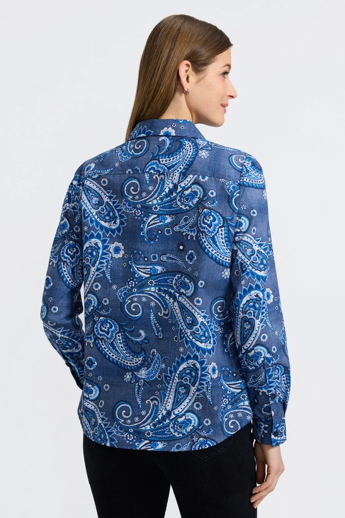 Hampton Denim Paisley Long Sleeve Shirt - Image 5