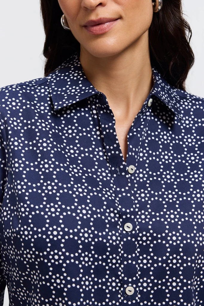Hampton Geo Circles Long Sleeve Shirt - Image 3