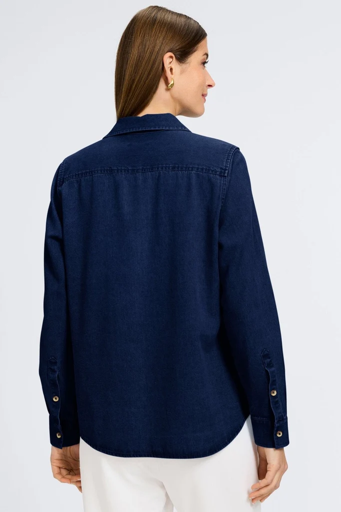 Hampton Tencel® Denim Long Sleeve Shirt - Image 13