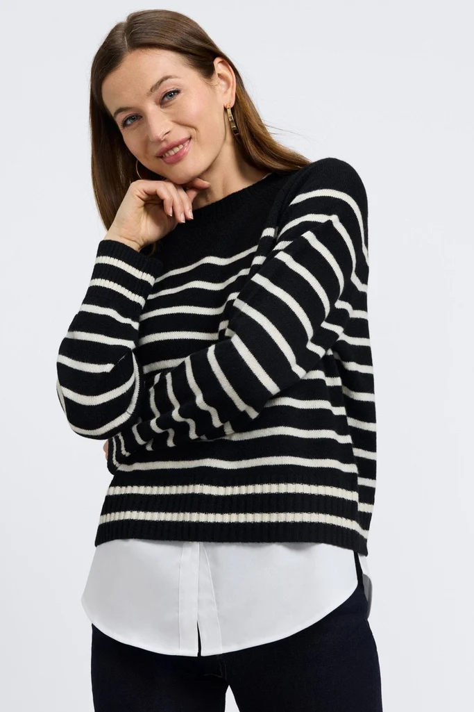 Jesse Knit-Woven Crew Cut Sleeveless Layering Tank - Image 9