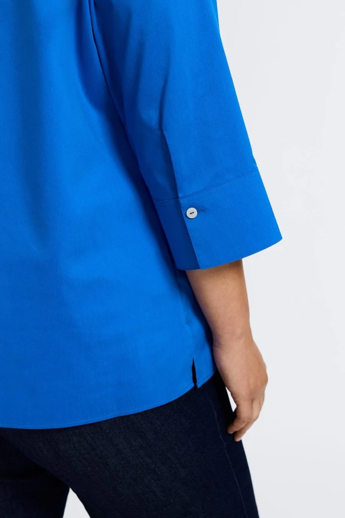Julia Plus No Iron Stretch Cotton 3/4 Sleeve Popover Shirt - Image 16