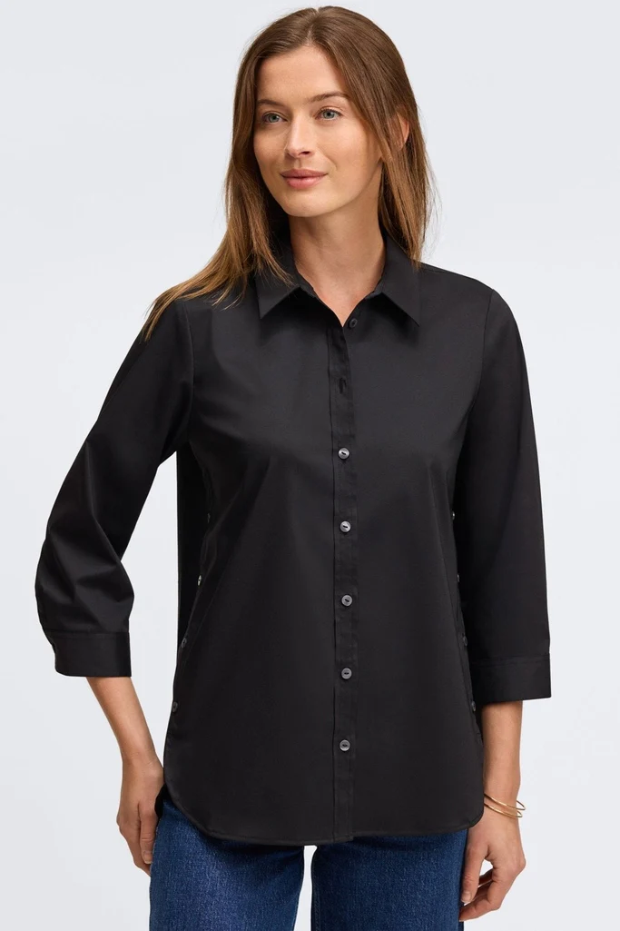 Juliet No Iron Stretch 3/4 Sleeve Shirt - Image 7