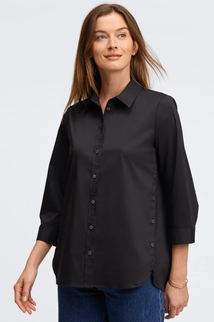 Juliet No Iron Stretch 3/4 Sleeve Shirt - Image 8