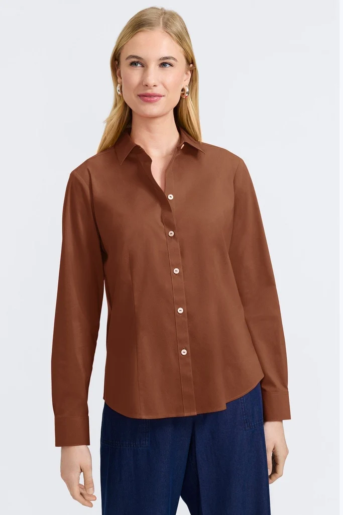 June No Iron Stretch Long Sleeve Shirt - Image 18