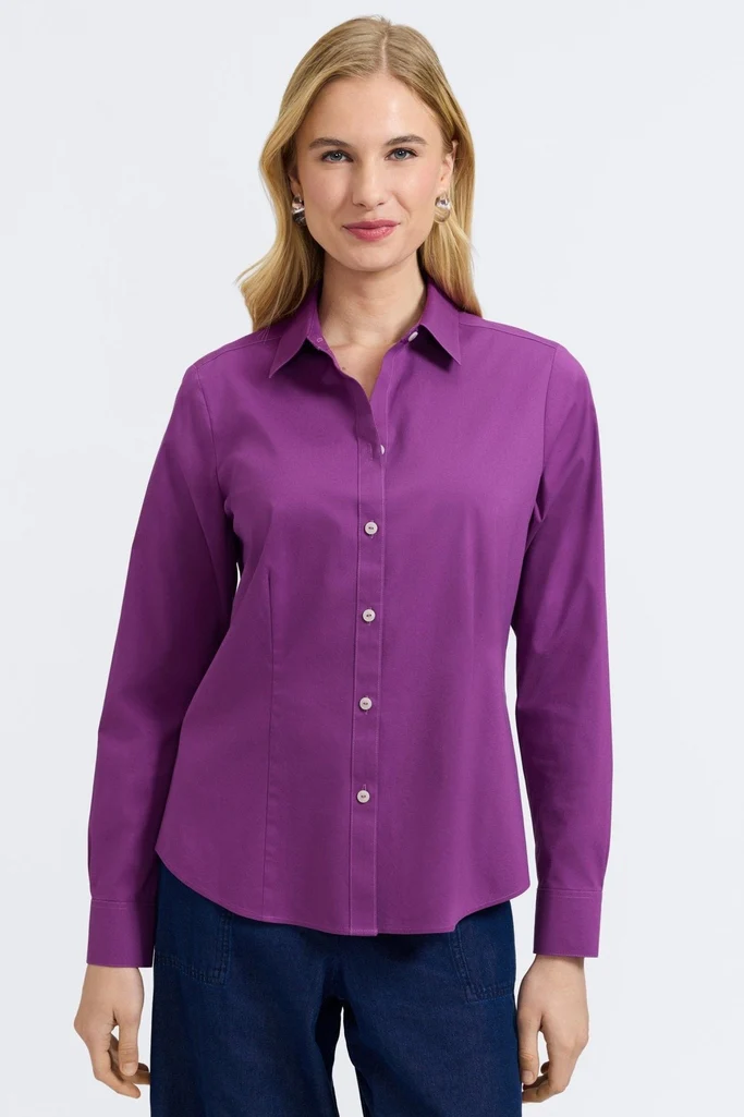 June No Iron Stretch Long Sleeve Shirt - Image 6