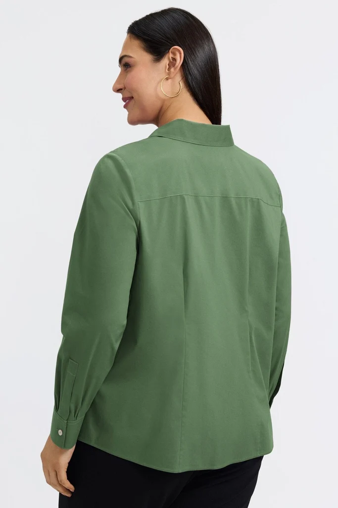 June Plus No Iron Stretch Long Sleeve Shirt - Image 14