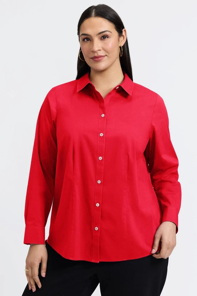 June Plus No Iron Stretch Long Sleeve Shirt - Image 19