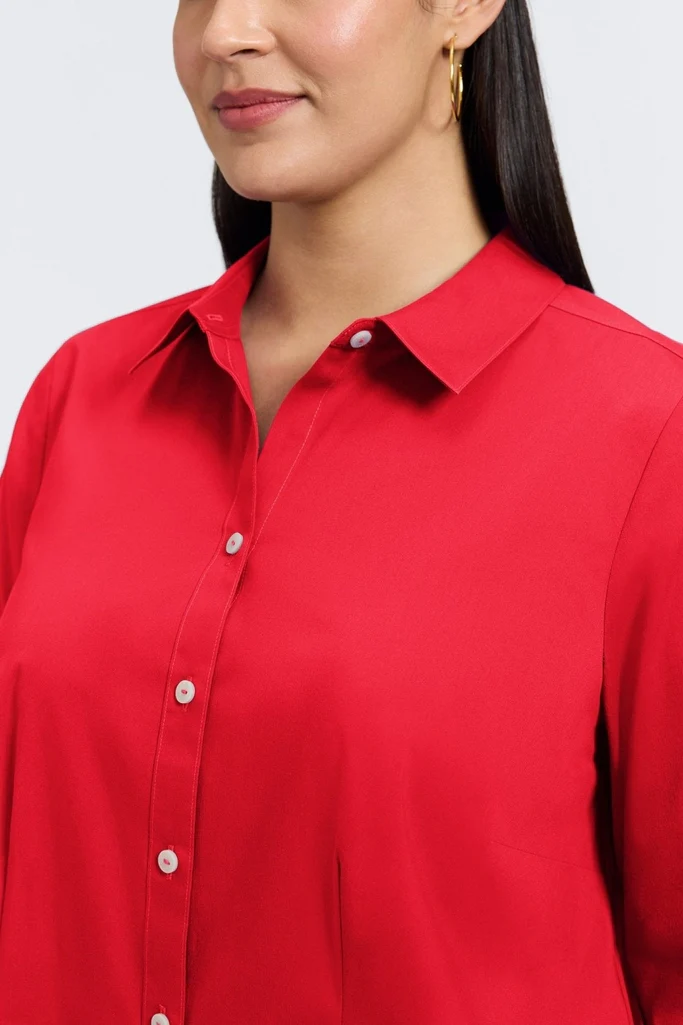 June Plus No Iron Stretch Long Sleeve Shirt - Image 20
