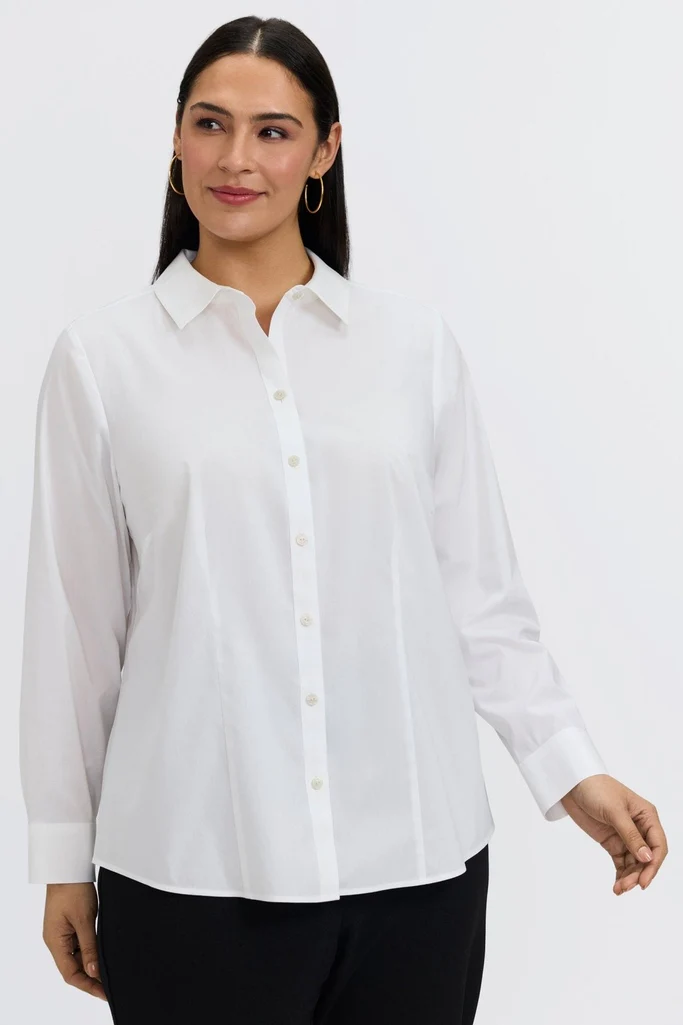 June Plus No Iron Stretch Long Sleeve Shirt - Image 27