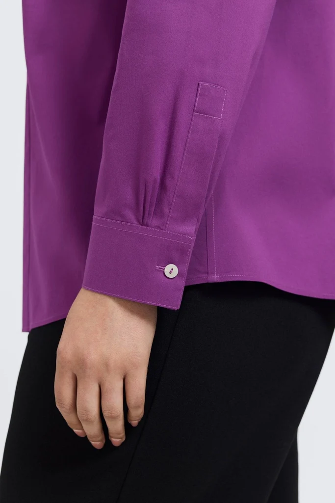 June Plus No Iron Stretch Long Sleeve Shirt - Image 6