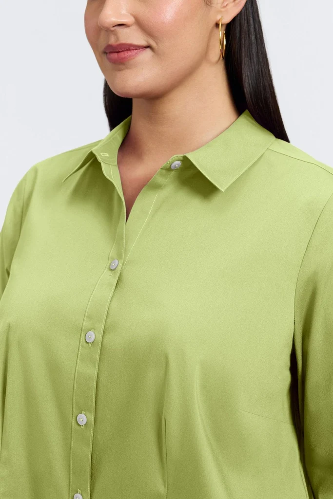 June Plus No Iron Stretch Long Sleeve Shirt - Image 8