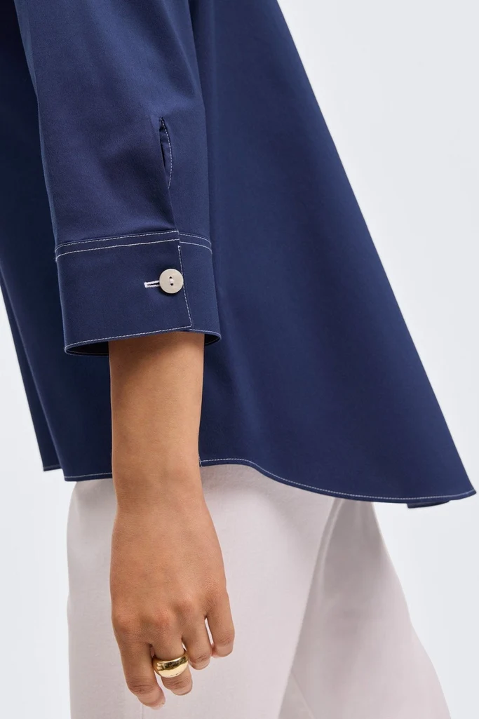 Kelly No Iron Stretch 3/4 Sleeve Shirt - Image 4
