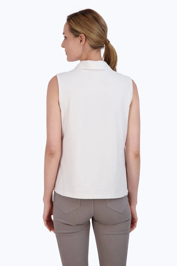 Ricki Knit-Woven Sleeveless Layering Tank - Image 7