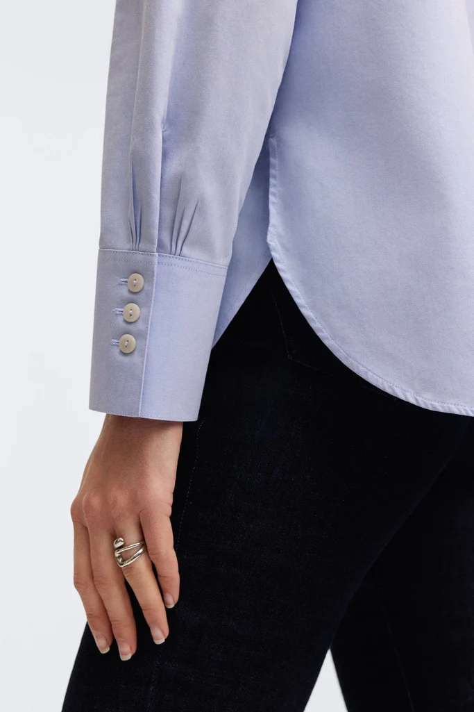 Kris No Iron Pinpoint Tuxedo Bib Long Sleeve Tunic - Image 10