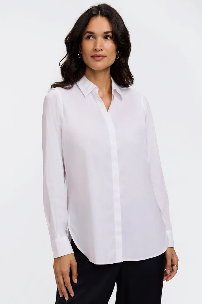 Kylie No Iron Stretch Long Sleeve Shirt