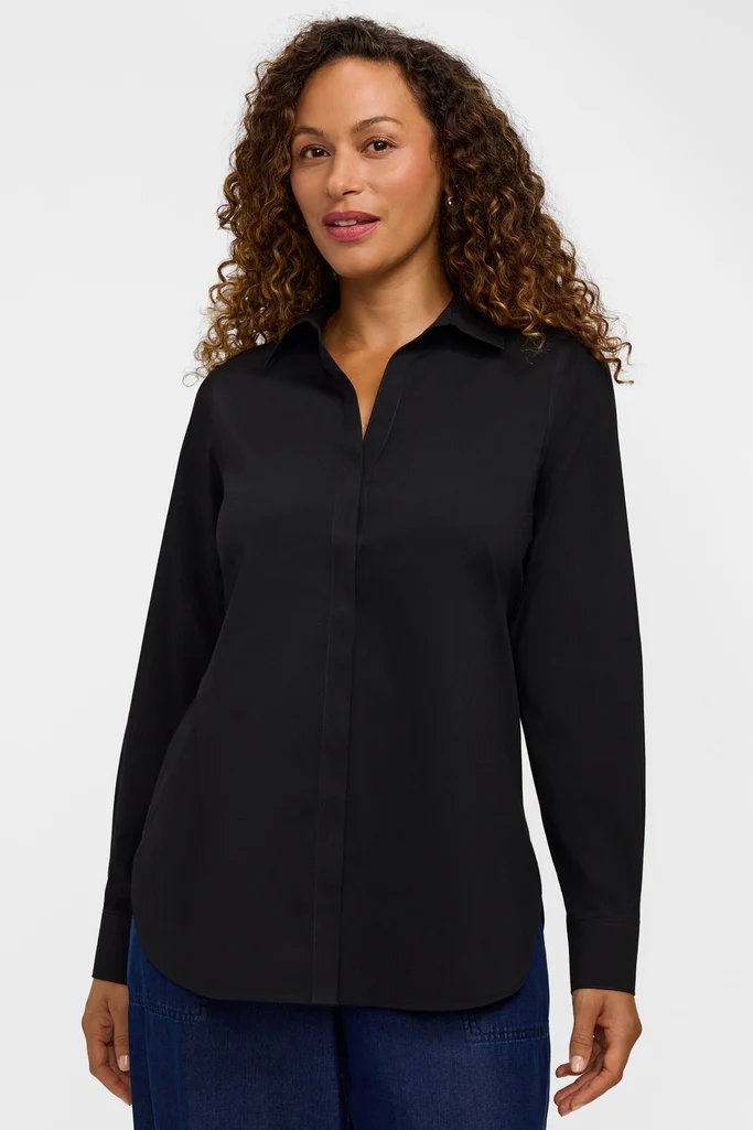Kylie No Iron Stretch Long Sleeve Shirt - Image 6