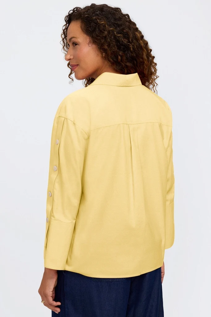 Lainey No Iron Pinpoint 3/4 Button Sleeve Shirt - Image 15