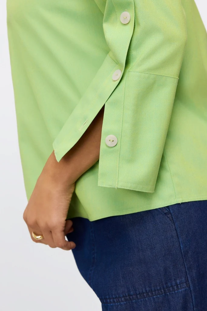 Lainey No Iron Pinpoint 3/4 Button Sleeve Shirt - Image 17