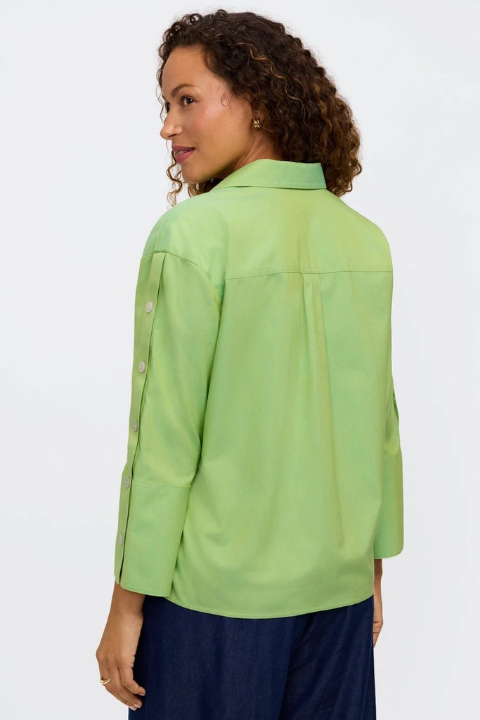 Lainey No Iron Pinpoint 3/4 Button Sleeve Shirt - Image 19
