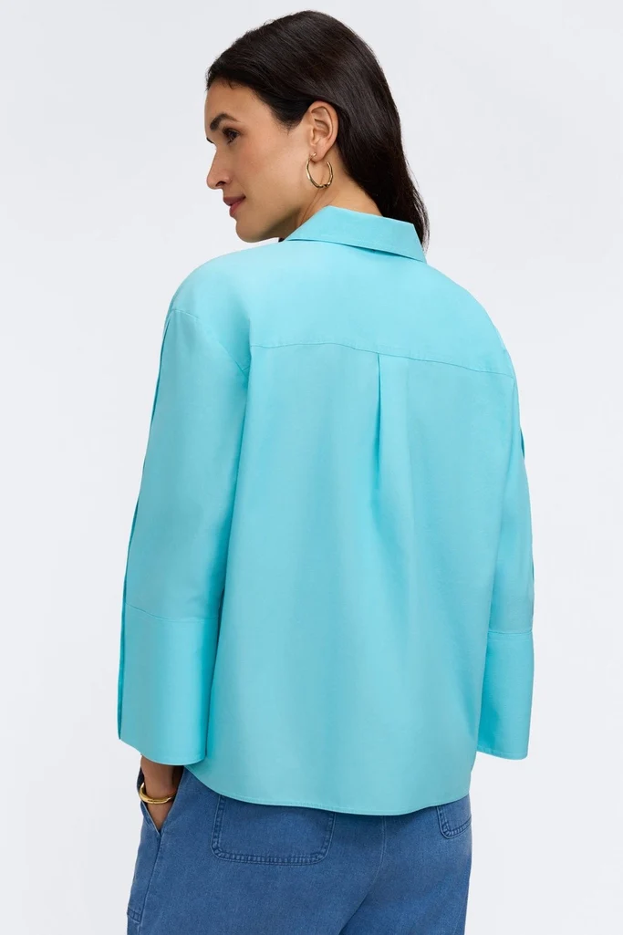Lainey No Iron Pinpoint 3/4 Button Sleeve Shirt - Image 24
