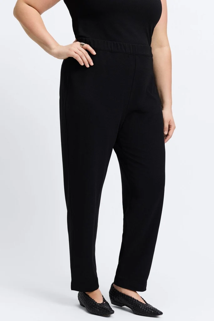 Louisa Plus Knit Crepe Ankle Pants - Image 3