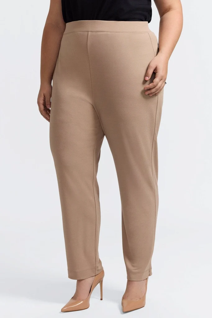 Louisa Plus Knit Crepe Ankle Pants - Image 4