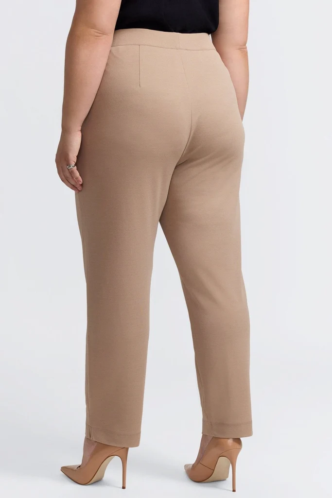 Louisa Plus Knit Crepe Ankle Pants - Image 6