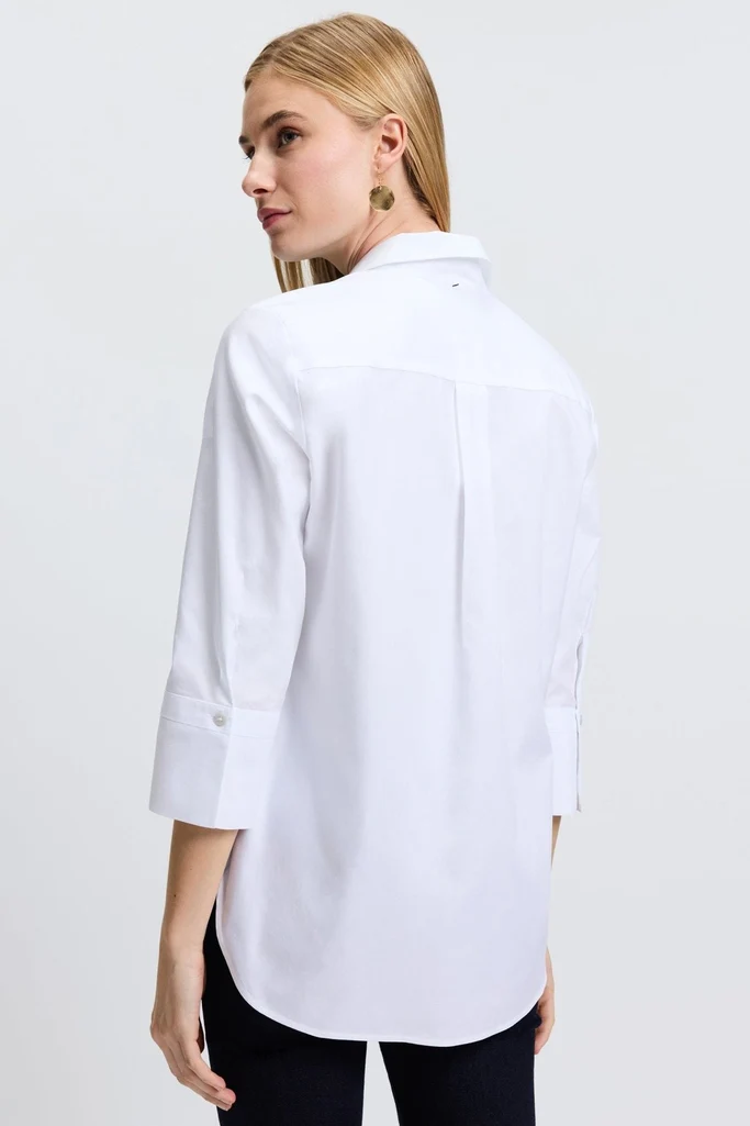 Madison No Iron Pinpoint 3/4 Sleeve Tunic - Image 32