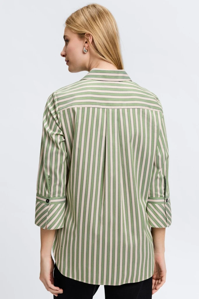 Madison No Iron Stretch Stripe 3/4 Sleeve Tunic - Image 16