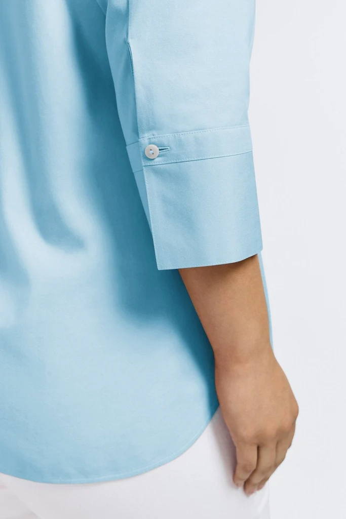 Madison Plus No Iron Pinpoint 3/4 Sleeve Tunic - Image 16